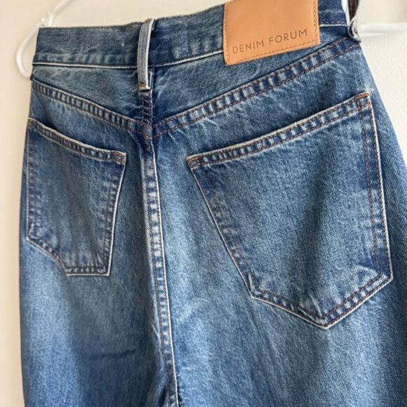 Denim Forum The Farrah Hi-rise Wide Jean - Picture 2 of 4